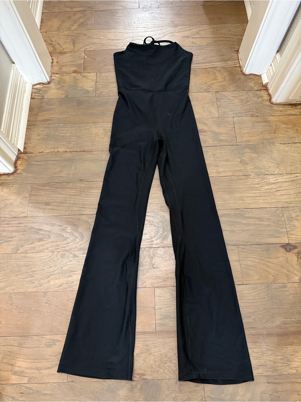 Abercrombie & Fitch YPB SculpLUX black jumpsuit Flare Leg